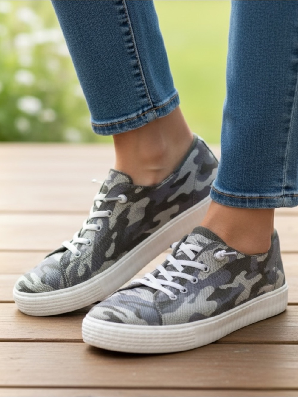 Madden NYC Camouflage Canvas Sneakers